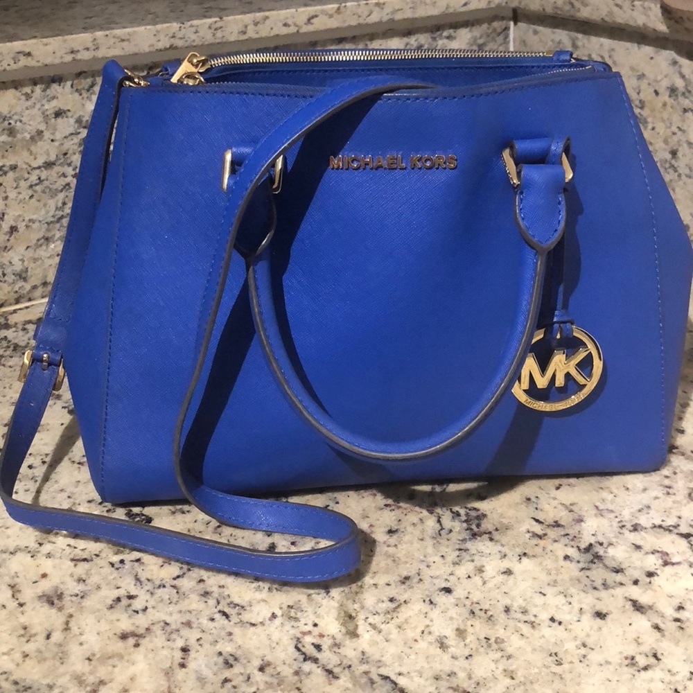 Michael Kors electric blue purse